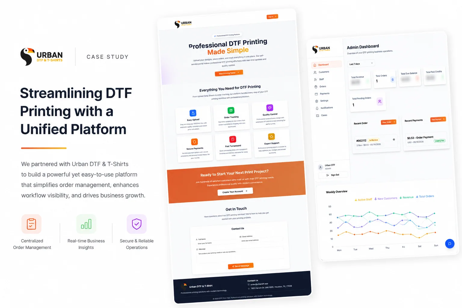 DTF Printing Customer Portal